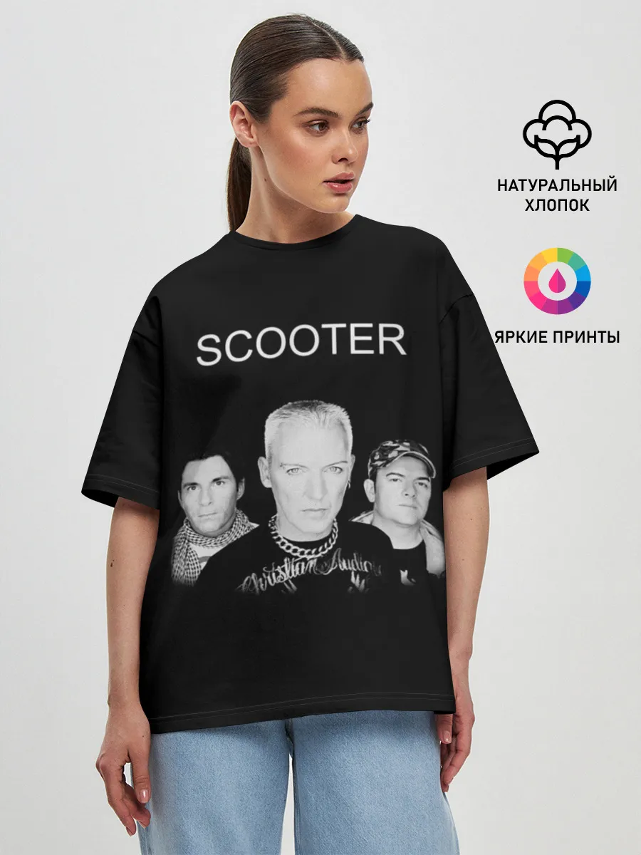 Женская футболка оверсайз / Scooter