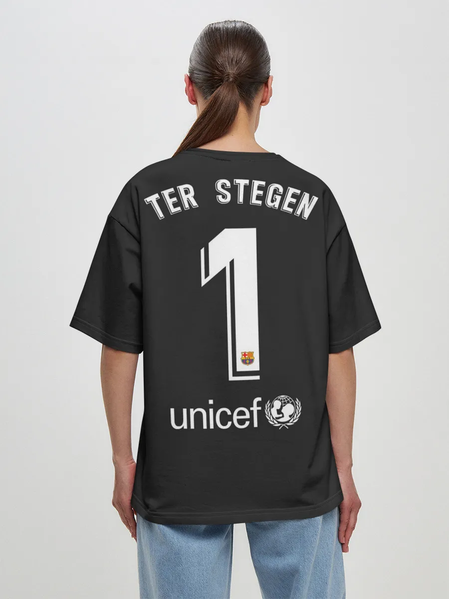 Женская футболка оверсайз / Ter Stegen away gk 19-20