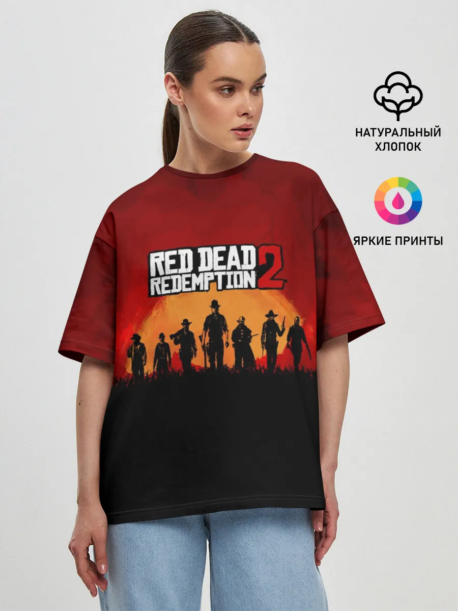 Женская футболка оверсайз / RDR 2