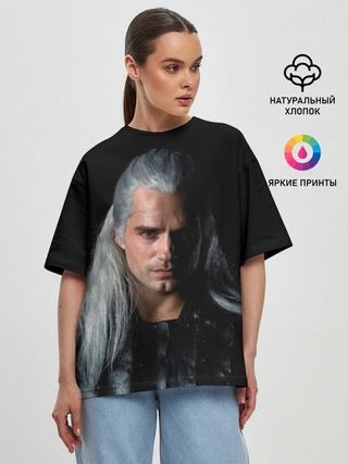 Женская футболка оверсайз / The Witcher. Geralt of Rivia