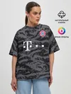 Женская футболка оверсайз / Bayern away gk 18-19