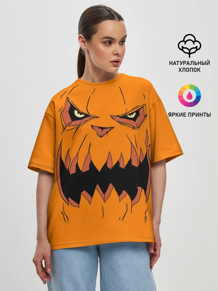 Женская футболка оверсайз / Halloween