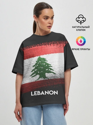 Женская футболка оверсайз / LEBANON(Ливан)