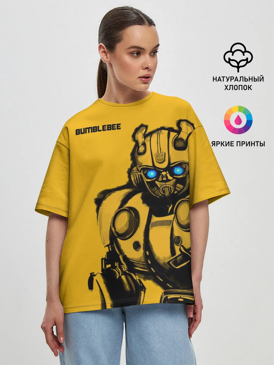 Женская футболка оверсайз / BUMBLEBEE