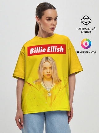 Женская футболка оверсайз / Billie Eilish