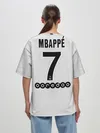 Женская футболка оверсайз / Mbappe away 18-19