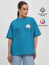 Женская футболка оверсайз / Poro Pocket Tee