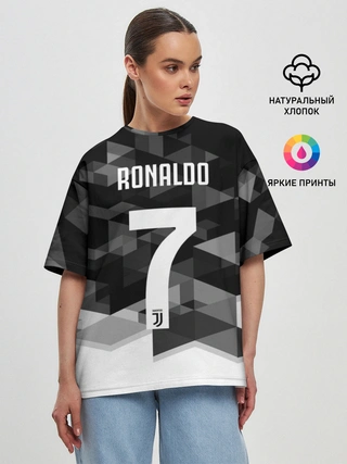 Женская футболка оверсайз / RONALDO JUVE SPORT