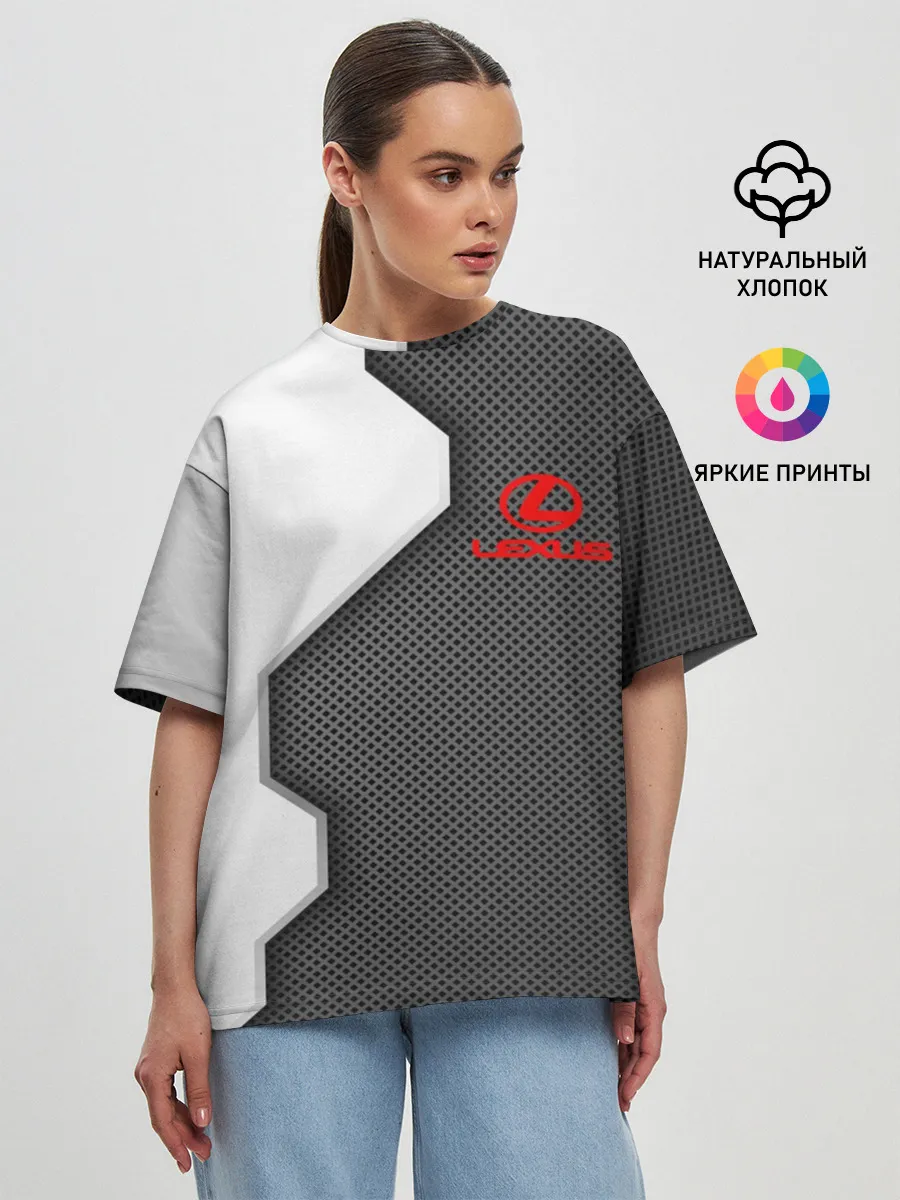 Женская футболка оверсайз / Lexus sport uniform auto