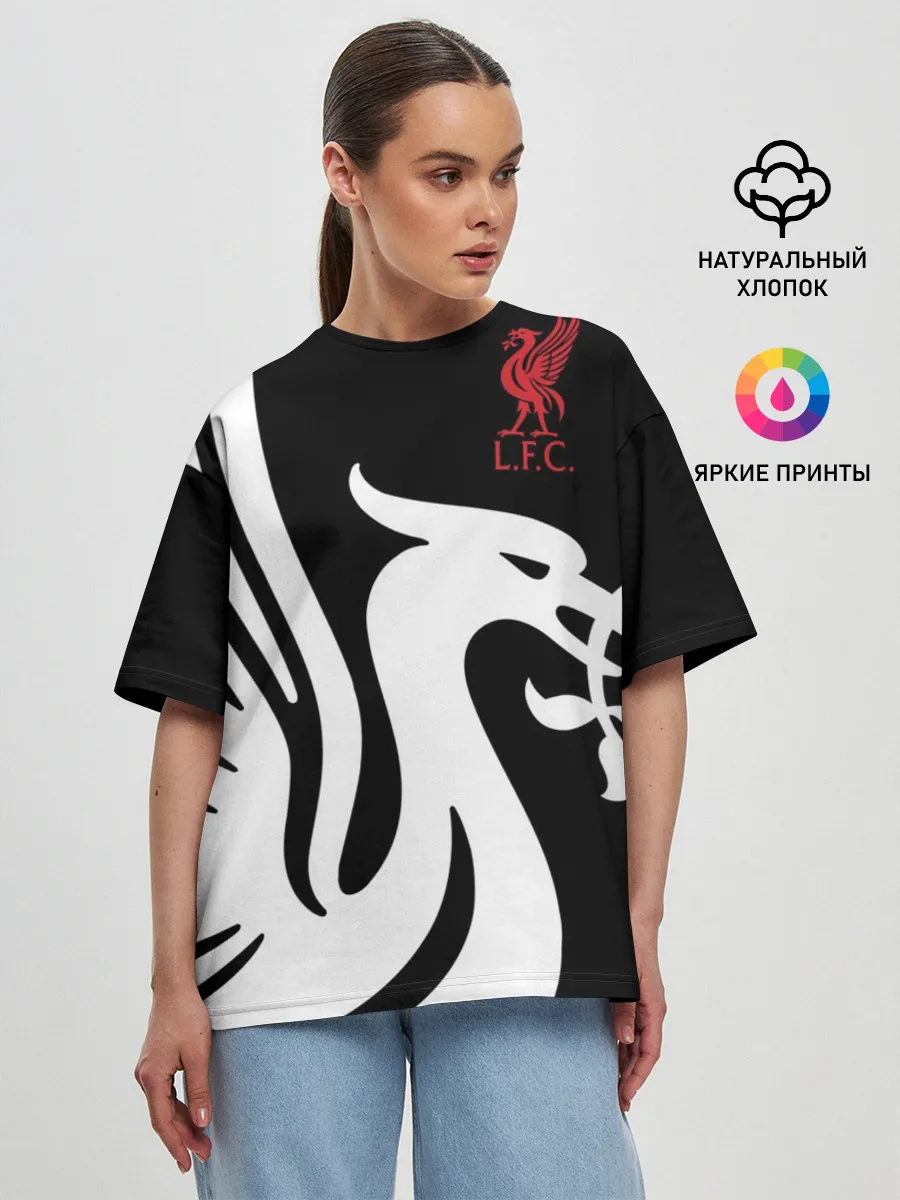 Женская футболка оверсайз / Liverpool Exclusive