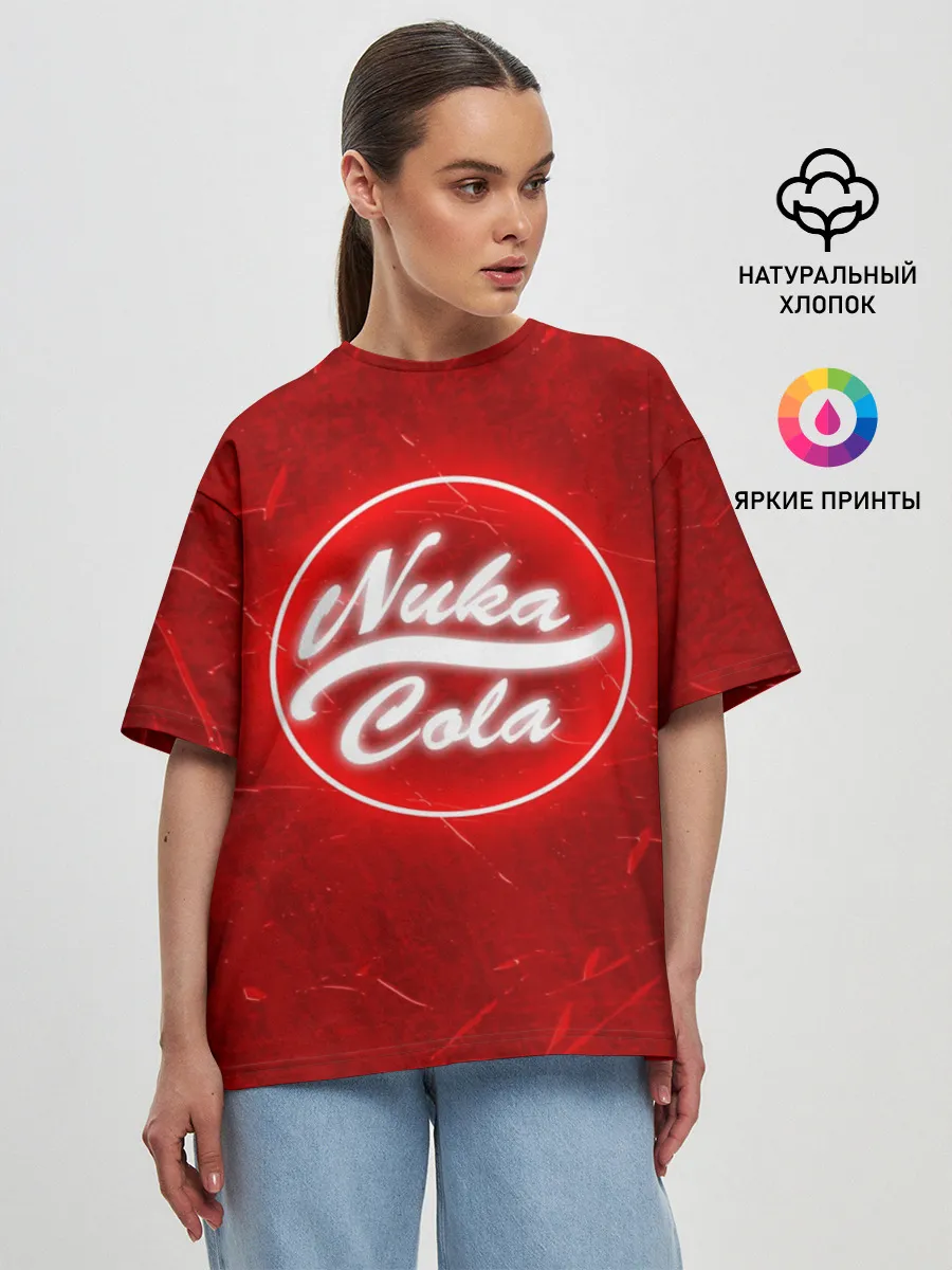 Женская футболка оверсайз / NUKA COLA