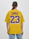 Женская футболка оверсайз / James 18-19 LA Lakers home