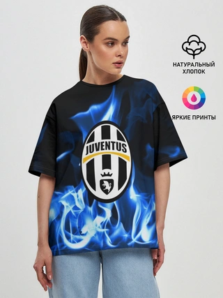 Женская футболка оверсайз / JUVENTUS