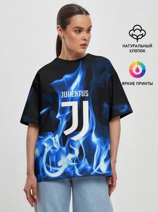 Женская футболка оверсайз / JUVENTUS