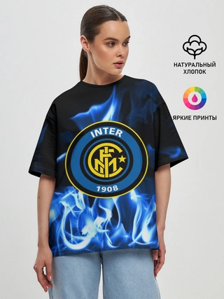 Женская футболка оверсайз / INTER