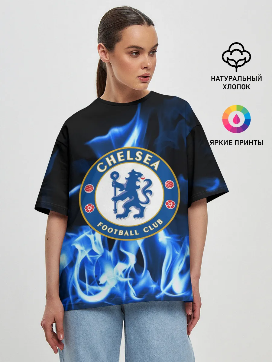 Женская футболка оверсайз / CHELSEA