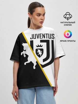 Женская футболка оверсайз / JUVENTUS.