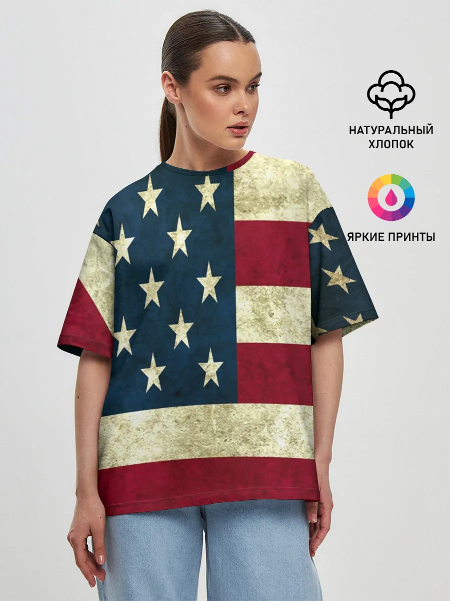 Женская футболка оверсайз / usa collection 2019