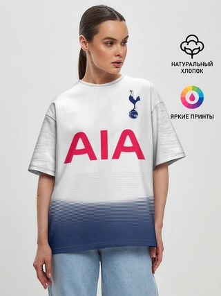 Женская футболка оверсайз / Tottenham home 18-19