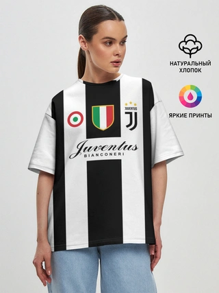 Женская футболка оверсайз / JUVENTUS BIANCONERI