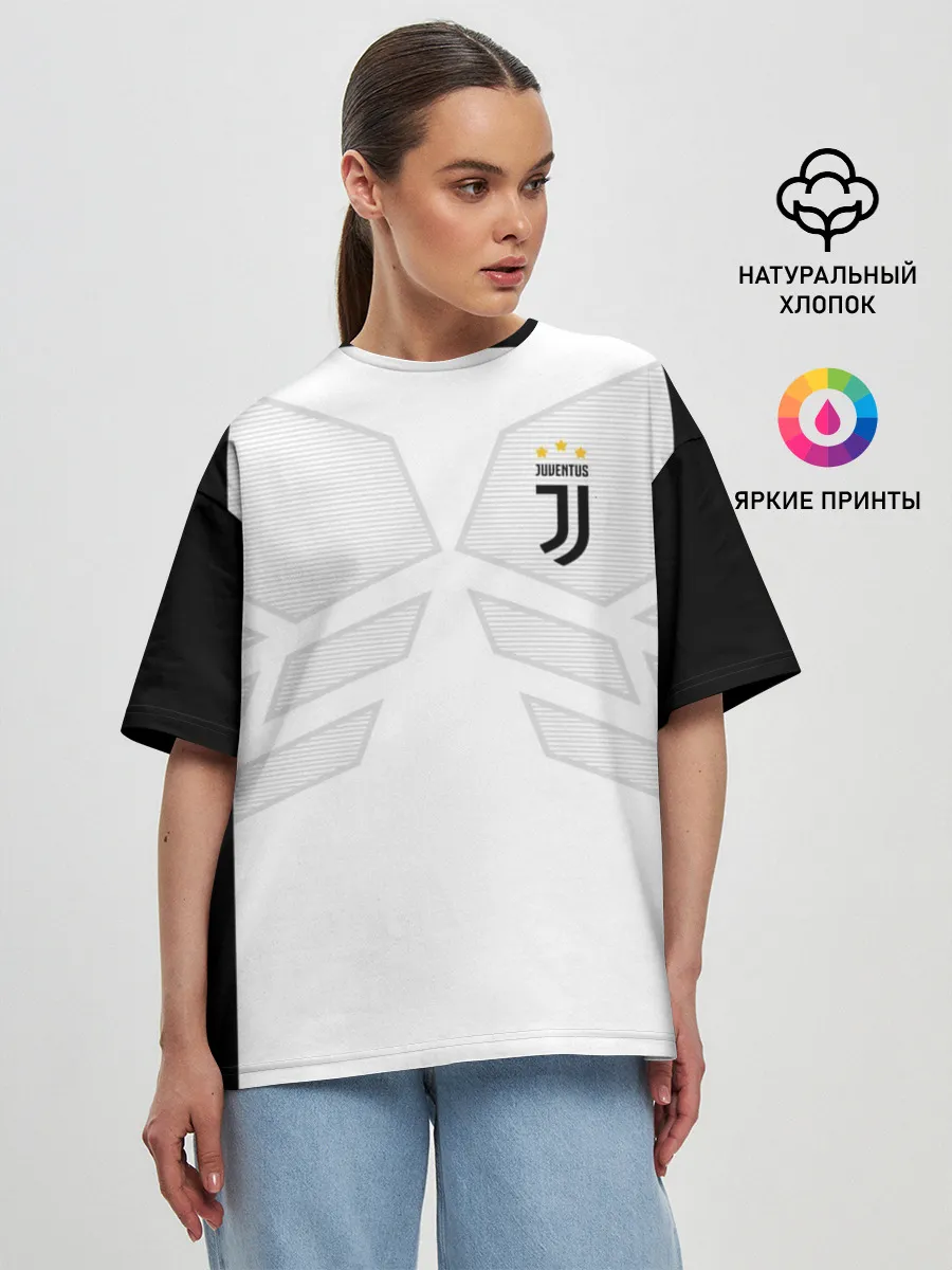 Женская футболка оверсайз / JUVENTUS SPORT