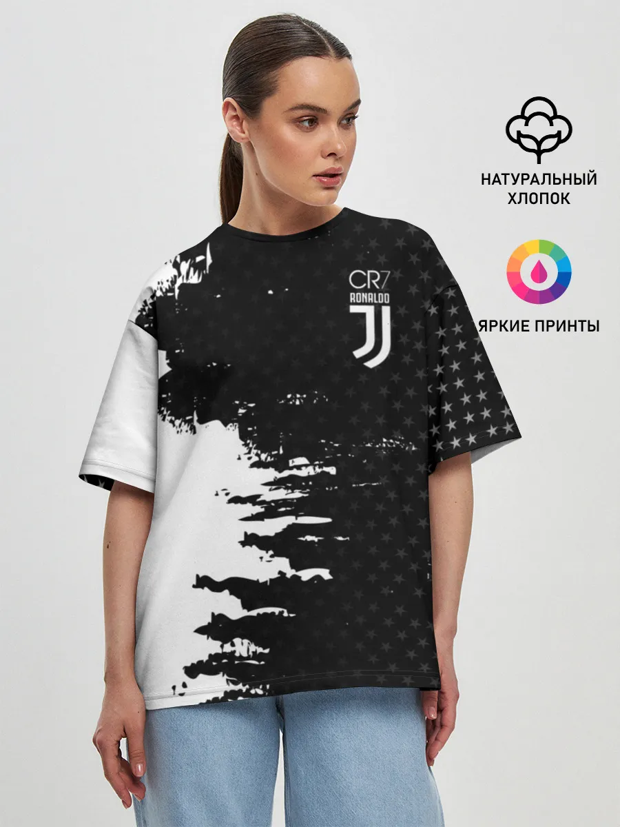 Женская футболка оверсайз / RONALDO JUVE SPORT