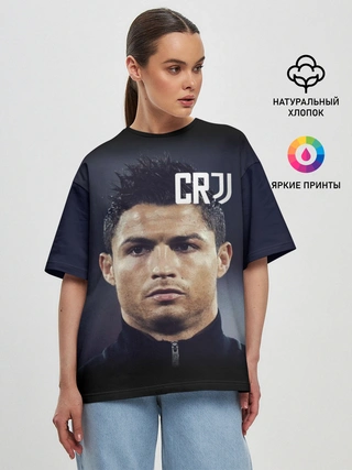 Женская футболка оверсайз / RONALDO JUVE SPORT