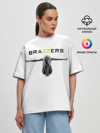 Женская футболка оверсайз / BRAZZERS