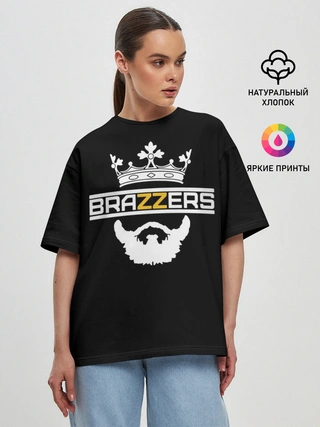 Женская футболка оверсайз / BRAZZERS