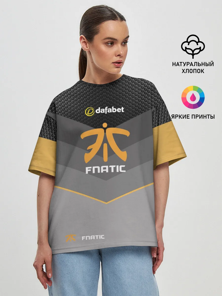 Женская футболка оверсайз / cs:go (Fnatic)