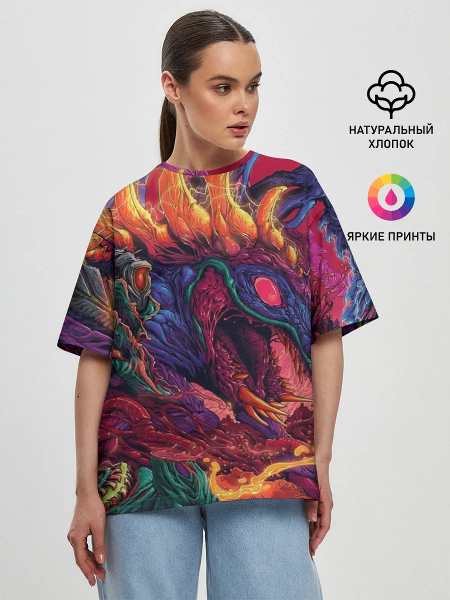 Женская футболка оверсайз / HyperBEAST