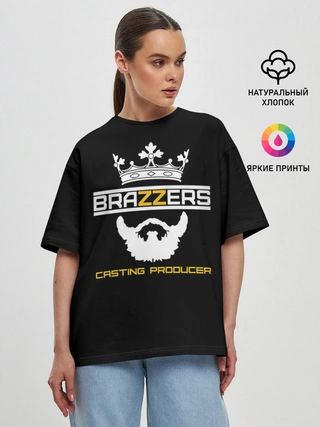 Женская футболка оверсайз / Brazzers Casting-producer