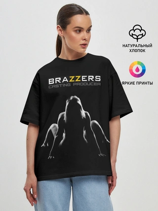 Женская футболка оверсайз / Brazzers Casting-producer