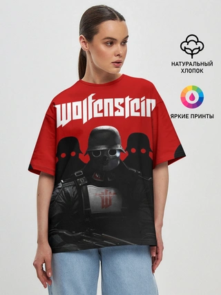 Женская футболка оверсайз / Wolfenstein