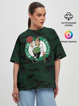 Женская футболка оверсайз / Boston Celtics