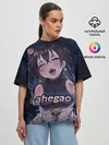 Женская футболка оверсайз / AHEGAO sense