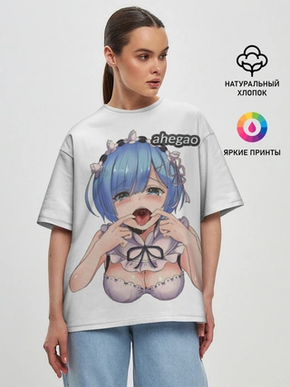 Женская футболка оверсайз / AHEGAO