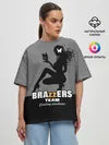 Женская футболка оверсайз / Brazzers team Casting-producer