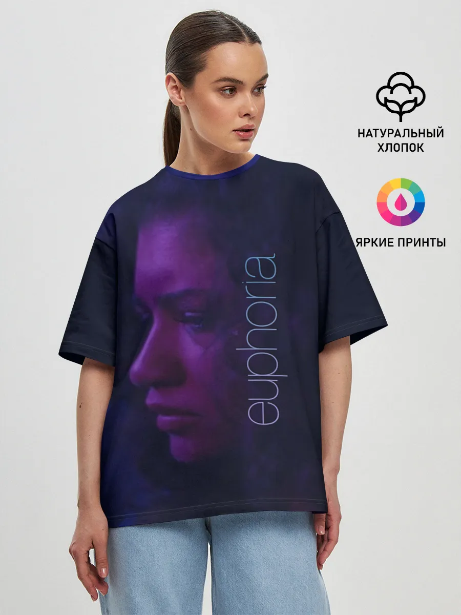 Женская футболка оверсайз / сериал Euphoria