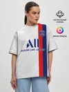 Женская футболка оверсайз / PSG away 19-20