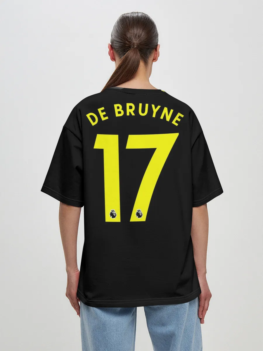 Женская футболка оверсайз / De Bruyne away 19-20