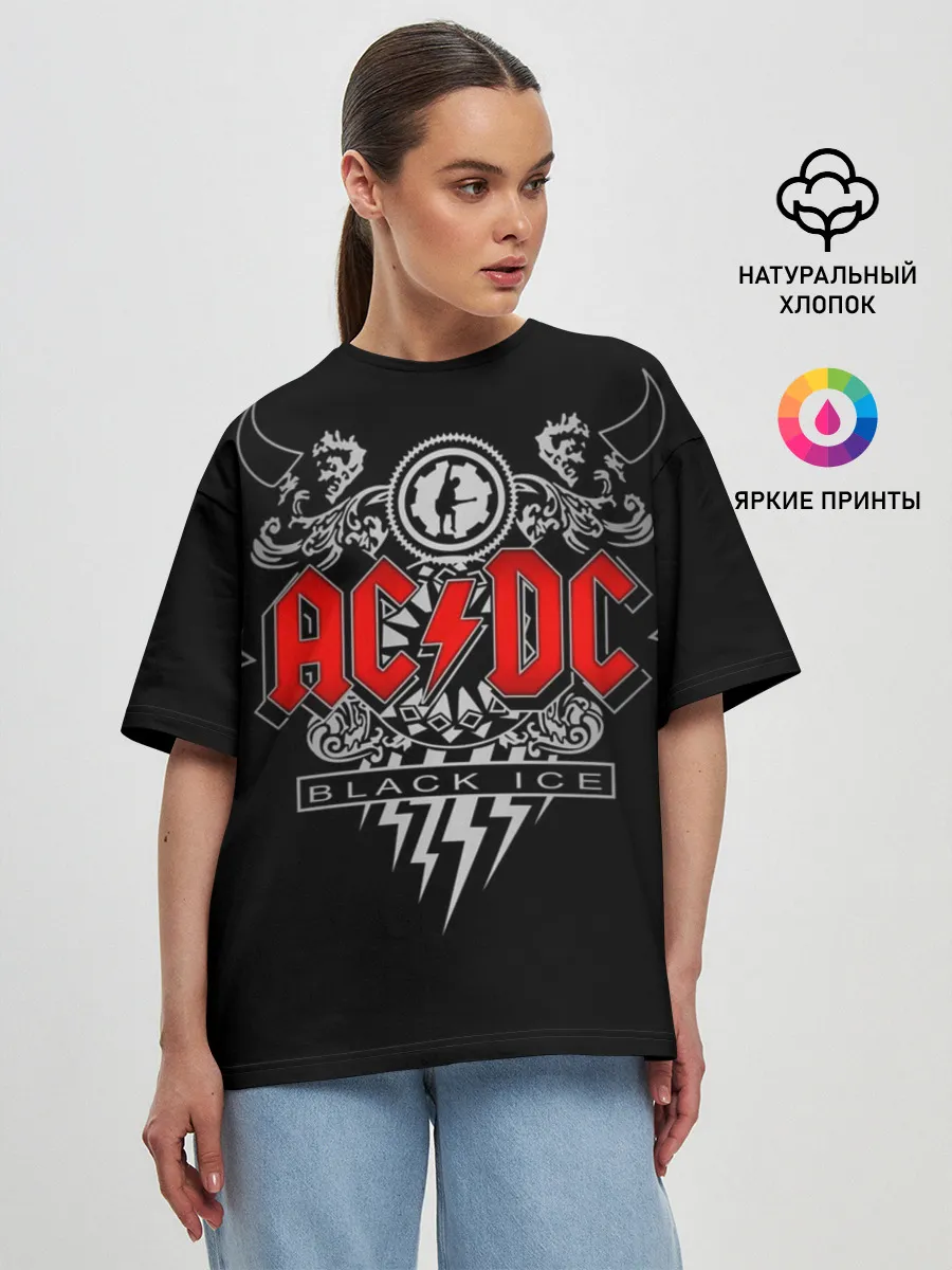 Женская футболка оверсайз / AC/DC