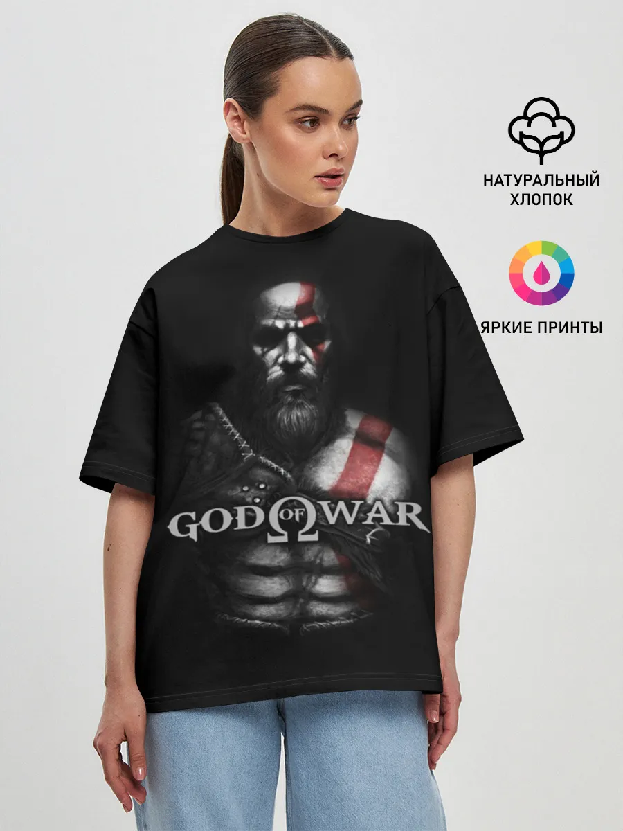 Женская футболка оверсайз / God of War