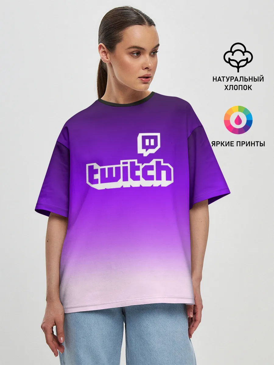 Женская футболка оверсайз / Twitch