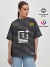 Женская футболка оверсайз / Fnatic - Jersey pro 2019