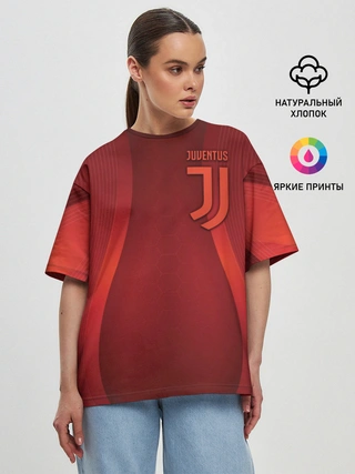 Женская футболка оверсайз / Juventus new uniform