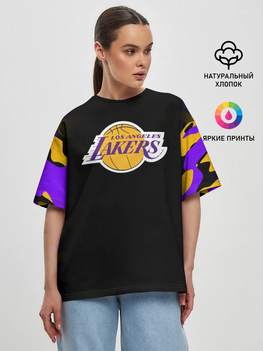 Женская футболка оверсайз / LA LAKERS