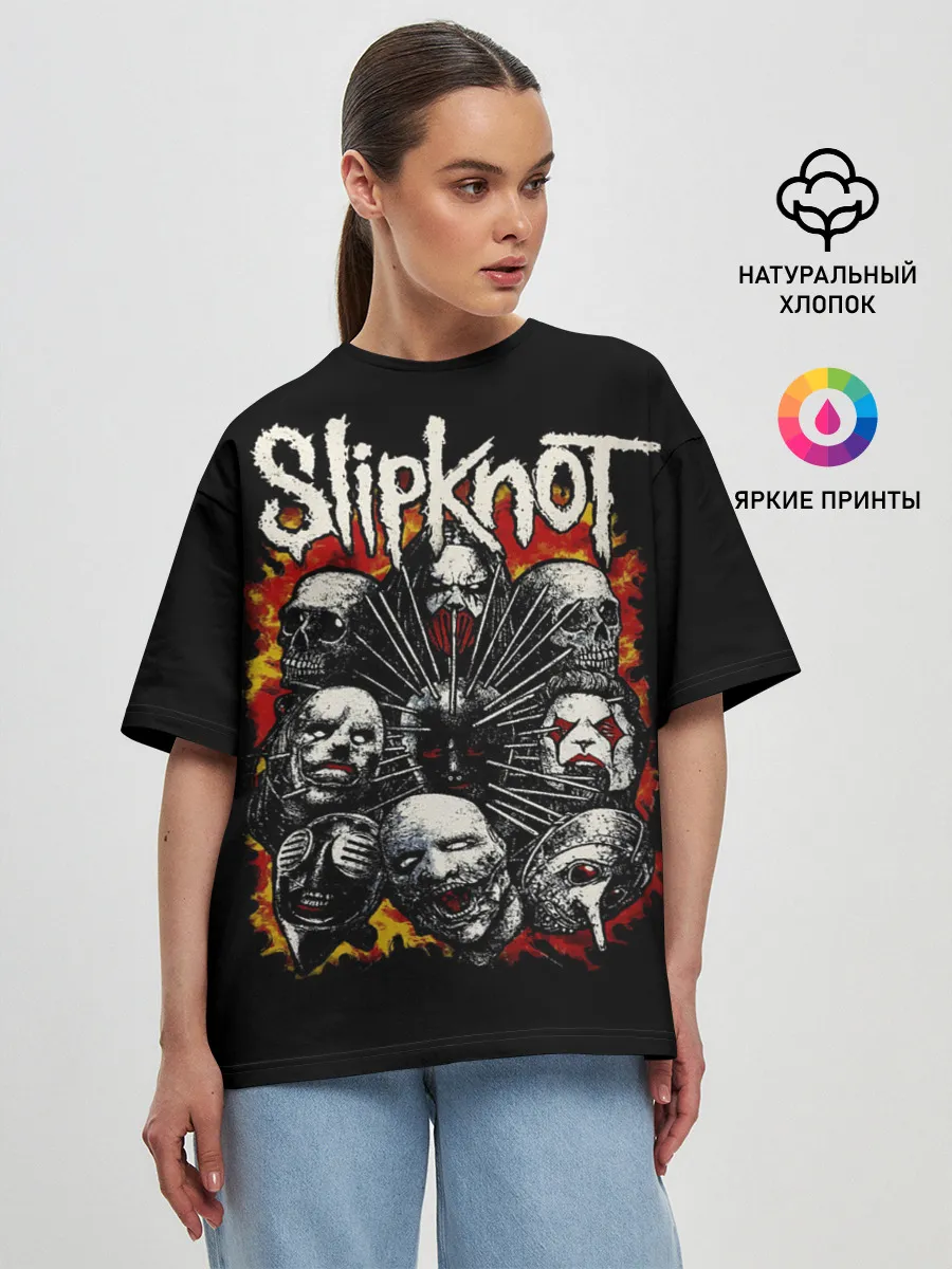 Женская футболка оверсайз / Slipknot