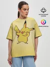 Женская футболка оверсайз / Pikachu Pika Pika