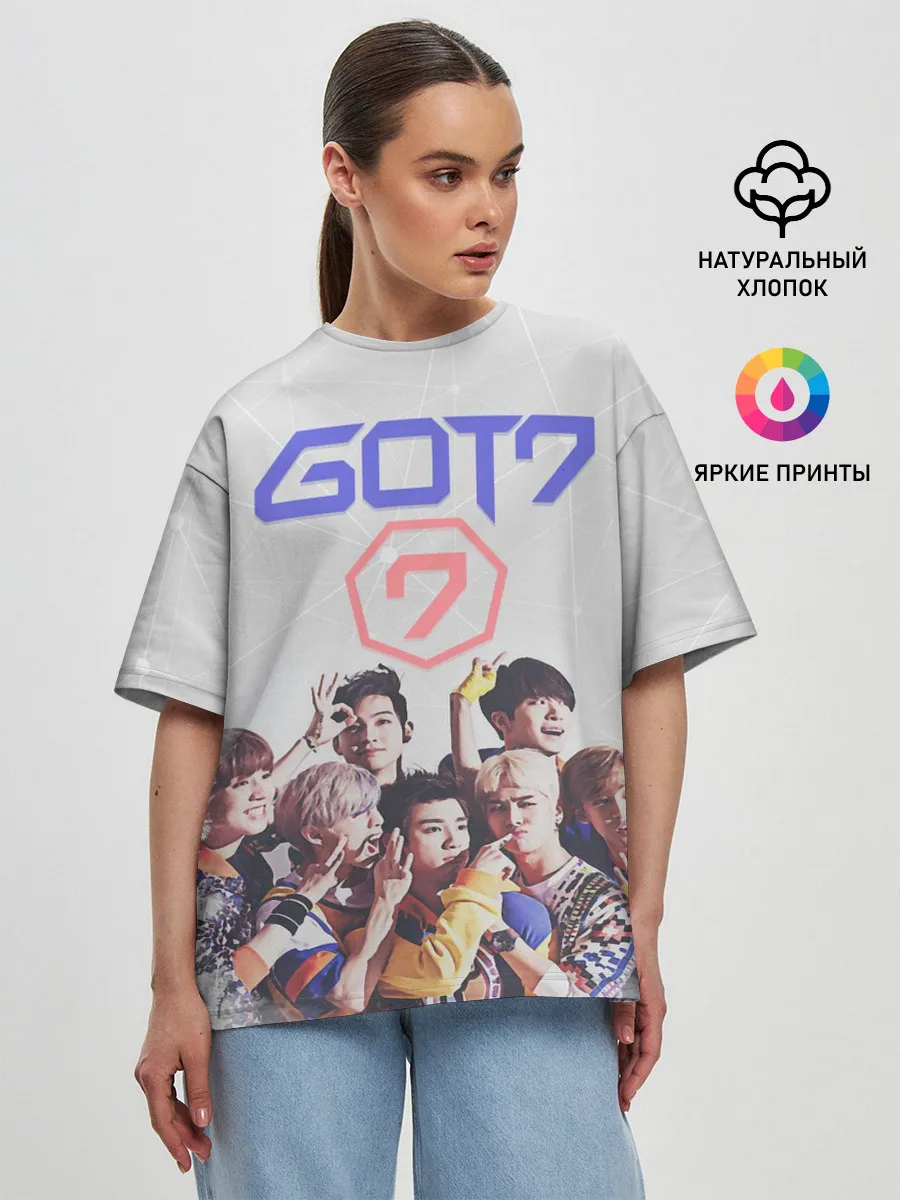 Женская футболка оверсайз / Got7